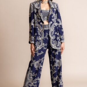 Navy blue Iconic Women three piece